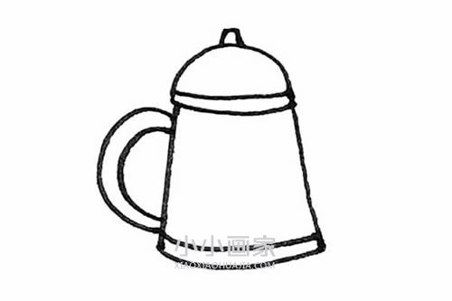逼真烧水壶简笔画画法图片步骤步骤5