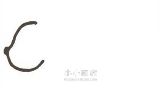 粉红小兔简笔画画法图片步骤步骤2