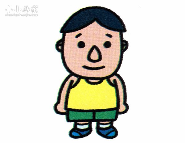 男运动员简笔画画法图片步骤步骤1