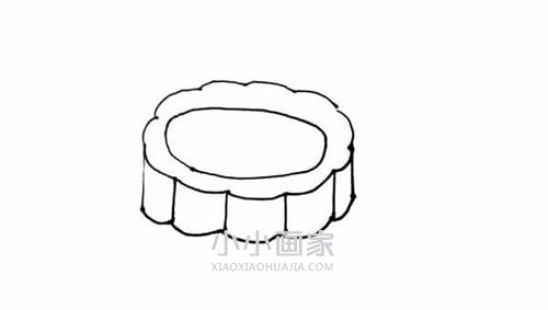 中秋月饼简笔画画法图片步骤步骤5