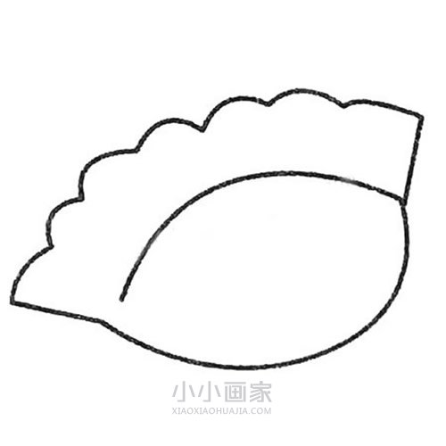 简单饺子简笔画画法图片步骤步骤3