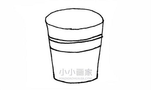 木桶简笔画画法图片步骤步骤3