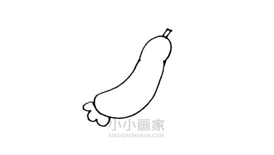 简单黄瓜简笔画画法图片步骤步骤4