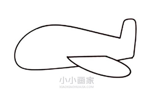 飞行的飞机简笔画画法图片步骤步骤4