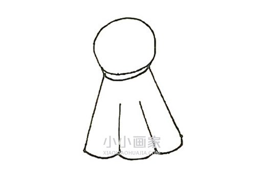 晴天娃娃简笔画画法图片步骤步骤4