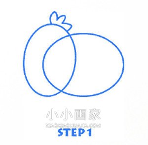 彩色卡通犀牛简笔画画法图片步骤步骤2