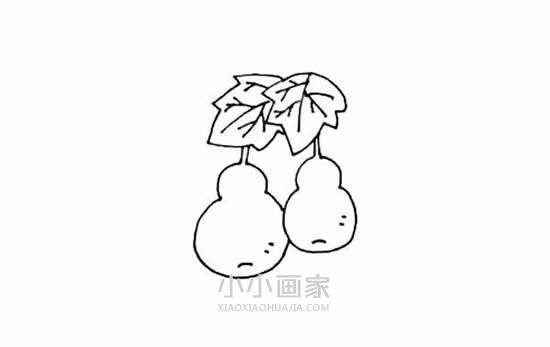 可爱葫芦简笔画画法图片步骤步骤5