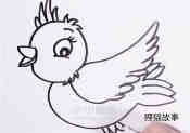 可爱小鸟简笔画画法图片步骤