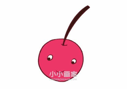 卡通樱桃简笔画画法图片步骤步骤1