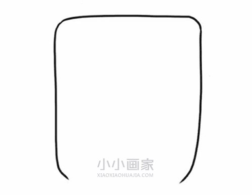 双肩背书包简笔画画法图片步骤步骤2