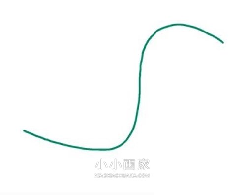 《小猪佩奇》乔治的恐龙简笔画画法图片步骤步骤2