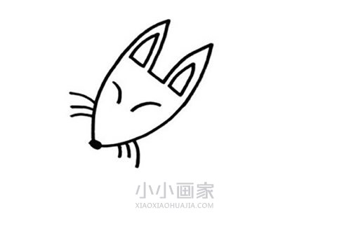 彩色狐狸简笔画画法图片步骤步骤3