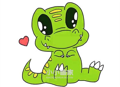 绘本故事超萌恐龙宝宝简笔画画法图片步骤