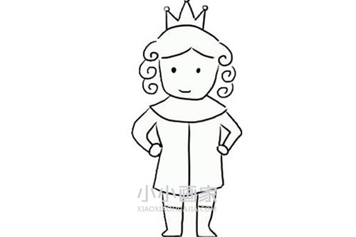 简单王子简笔画画法图片步骤步骤6