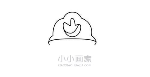 彩色消防员简笔画画法图片步骤步骤2
