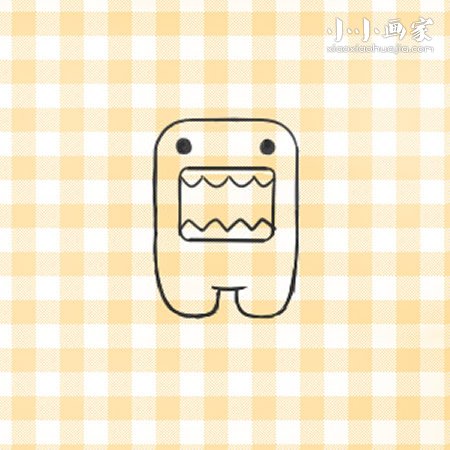 可爱多魔君简笔画画法图片步骤步骤7