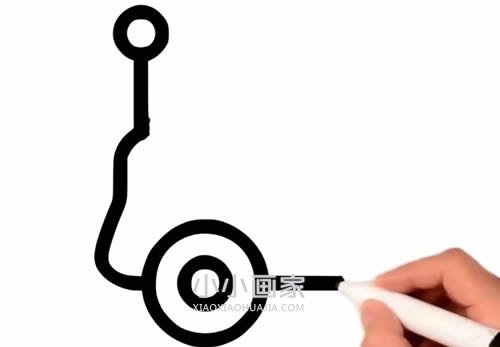 彩色小汽车简笔画画法图片步骤步骤3