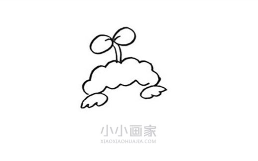 彩色慢羊羊简笔画画法图片步骤步骤3