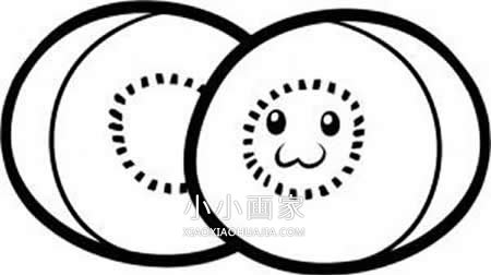 彩色卡通猕猴桃简笔画画法图片步骤步骤7
