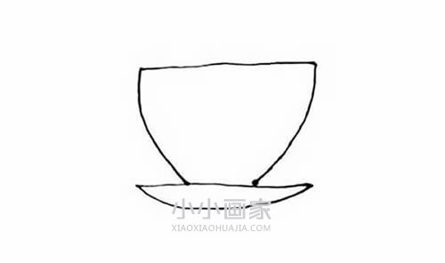 彩色茶杯简笔画画法图片步骤步骤3