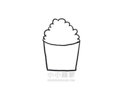 彩色爆米花简笔画画法图片步骤步骤3