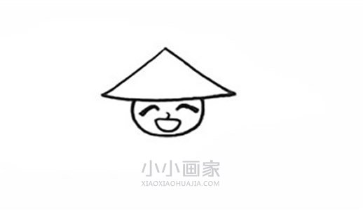 彩色稻草人简笔画画法图片步骤步骤3