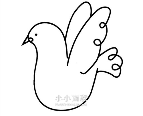 绘本故事简单鸽子简笔画画法图片步骤