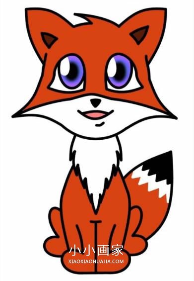 漂亮狐狸简笔画画法图片步骤步骤1