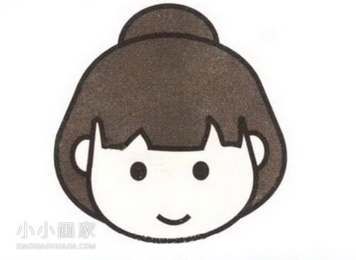 绘本故事可爱女孩头像简笔画画法图片步骤