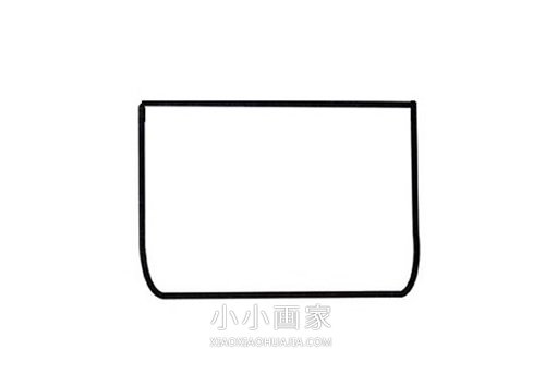 红色斜挎包简笔画画法图片步骤步骤2