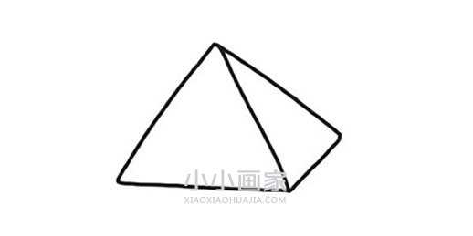 阳光下的金字塔简笔画画法图片步骤步骤3