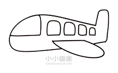 飞行的飞机简笔画画法图片步骤步骤6