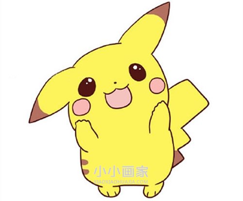绘本故事神奇宝贝皮卡丘简笔画画法图片步骤