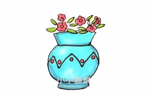 绘本故事漂亮花瓶简笔画画法图片步骤