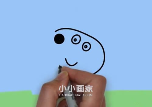 小兔瑞贝卡简笔画画法图片步骤步骤4