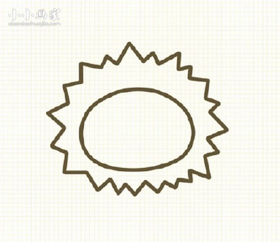 彩色可爱小狮子简笔画画法图片步骤步骤3