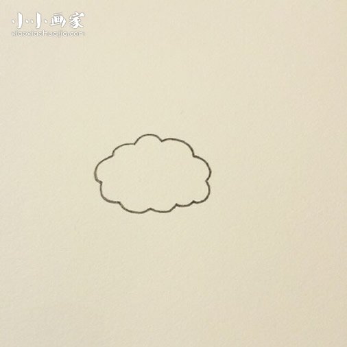 卡通彩色睡觉小绵羊简笔画画法图片步骤步骤2