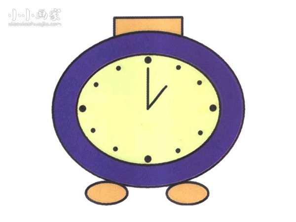 小闹钟简笔画画法图片步骤步骤1