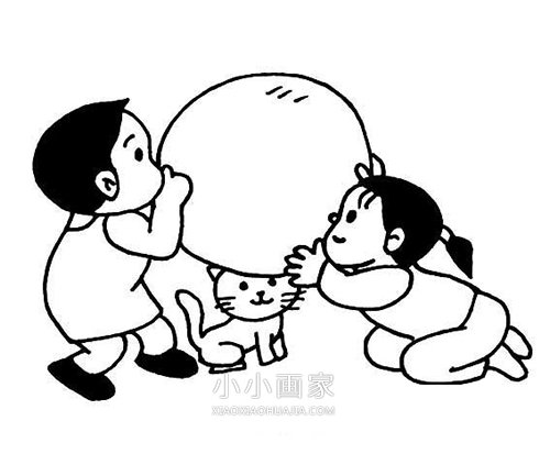 喜迎新年简笔画画法图片步骤步骤1