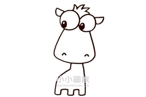 卡通小马简笔画画法图片步骤步骤6