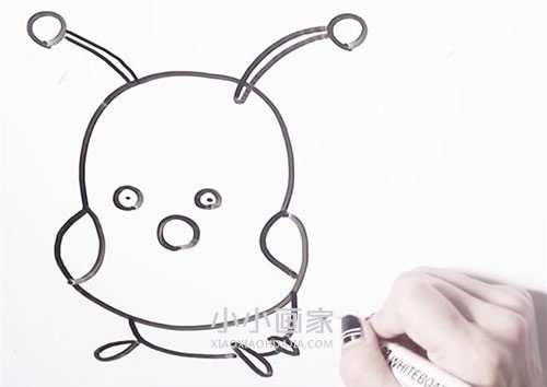 简单毛毛虫简笔画画法图片步骤步骤5
