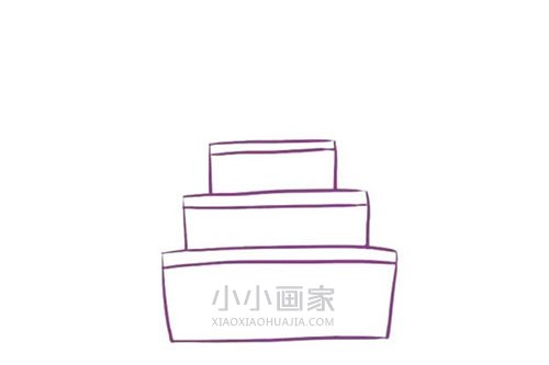 三层结婚蛋糕简笔画画法图片步骤步骤4