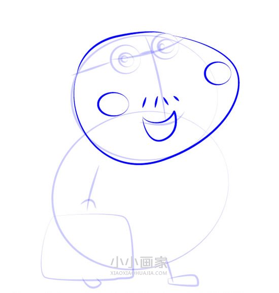 小兔瑞贝卡的爸爸简笔画画法图片步骤步骤5