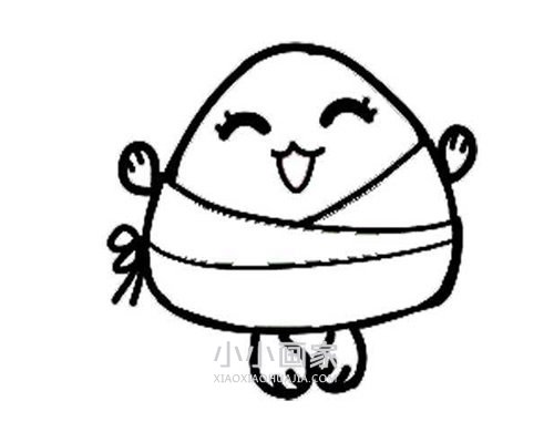 端午节粽子简笔画画法图片步骤步骤9