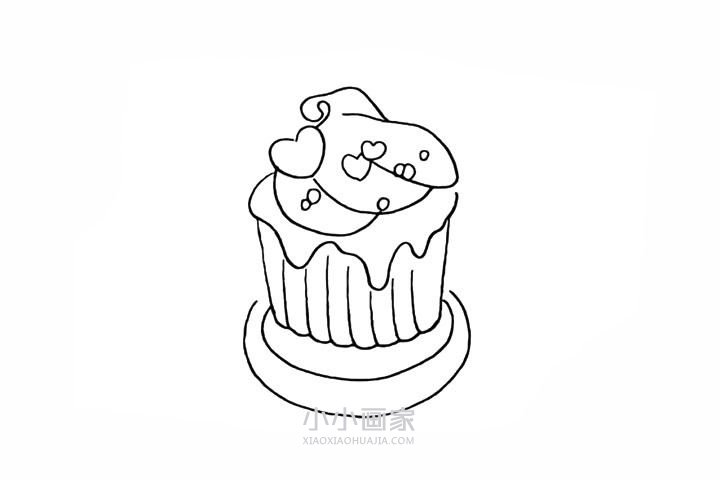 夏天冰激凌简笔画画法图片步骤步骤7