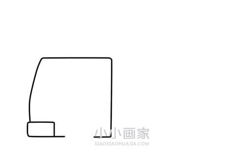 彩色消防车简笔画画法图片步骤步骤2