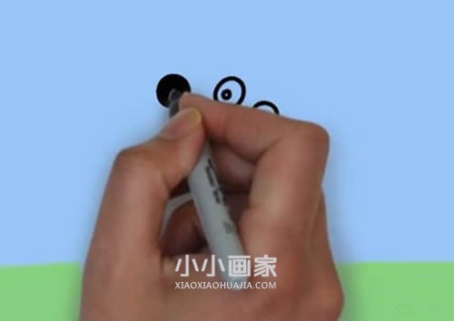 小兔瑞贝卡简笔画画法图片步骤步骤3