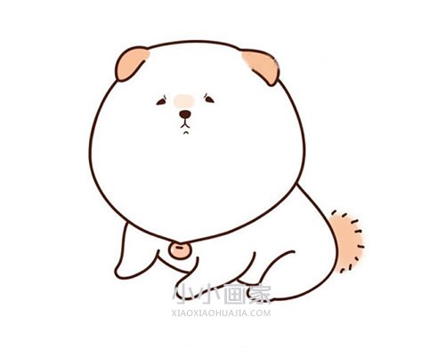 绘本故事可爱胖狗狗简笔画画法图片步骤