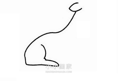 伸脖子的羊简笔画画法图片步骤步骤2