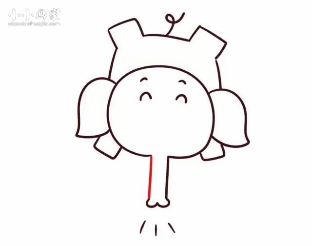 数字1简笔画大象画法图片步骤步骤1